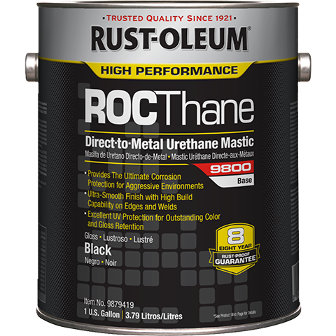 Rust-Oleum ROCThane 9800 Direct-to-Metal Urethane Mastic can