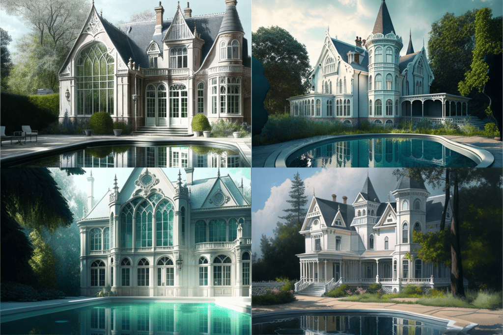 victorian house painted white large windows swimming pool seed 1