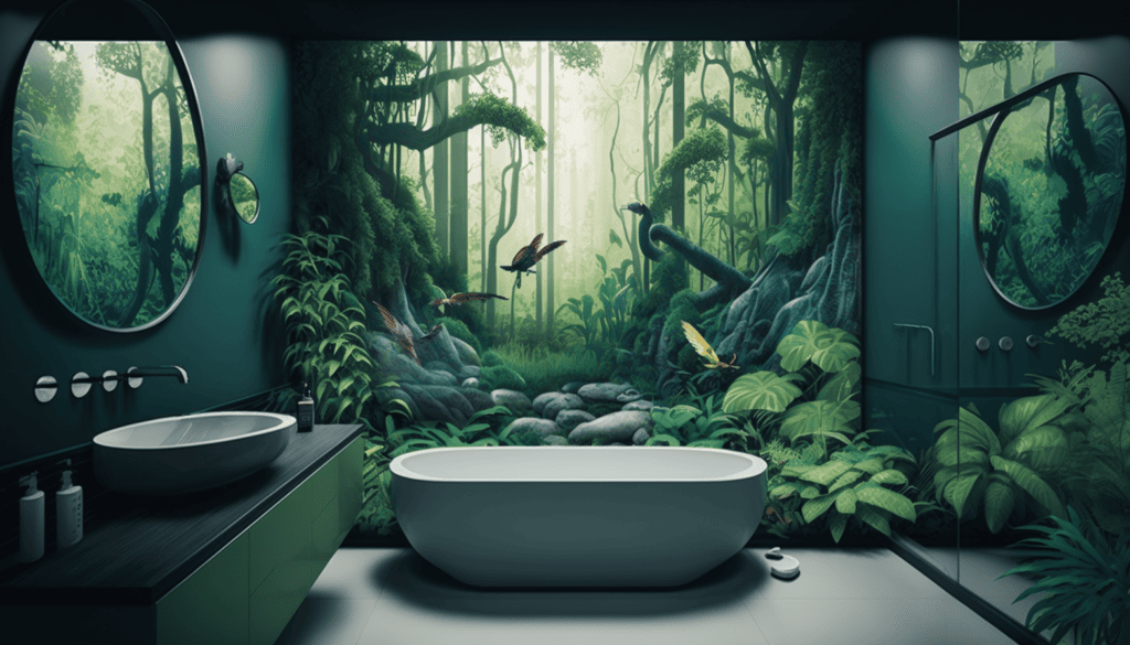 iglo ola modern bathroom mural rainforest 6729d73d 7d65 46e6 8248 8de3a1c438e3