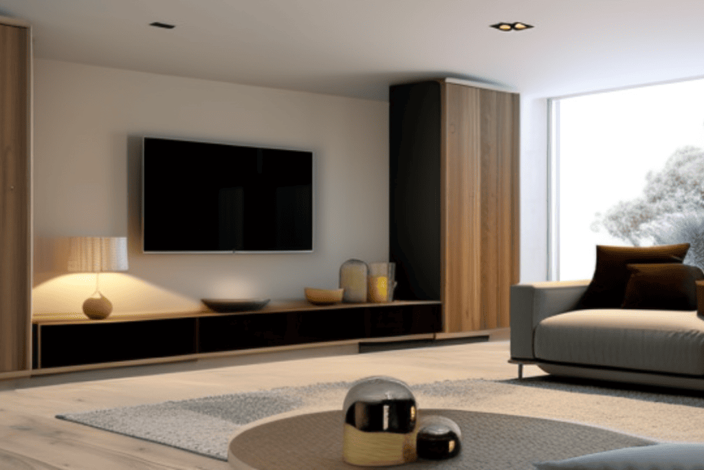 Canva modern living room natural color theme modern furniture