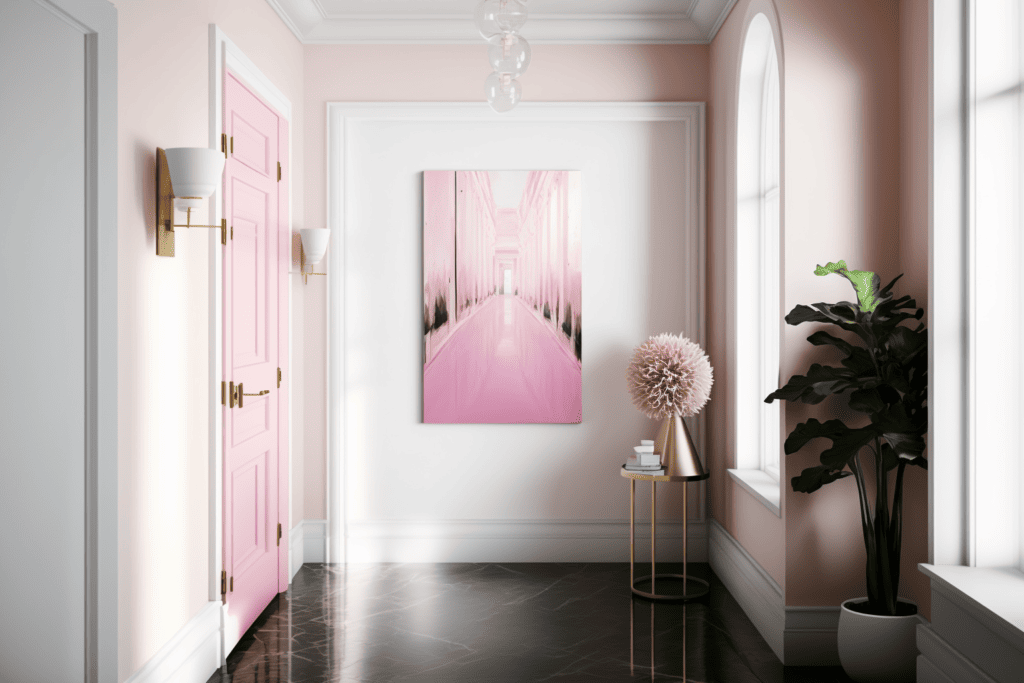 gocolorize hallway modern home champagne pink bright daylight 0aa7501f 41b7 4e7e 9094 171469b9eddf