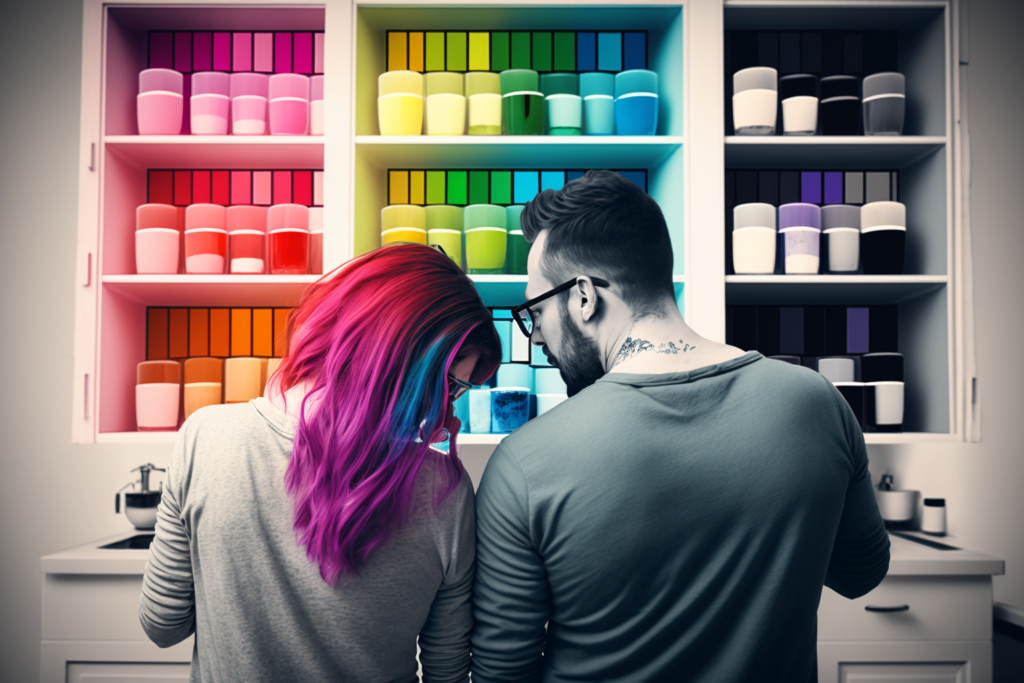 gocolorize married couple trying to pick a color for their home p fae9c917 58b2 4e2c bd64 6058a060846a