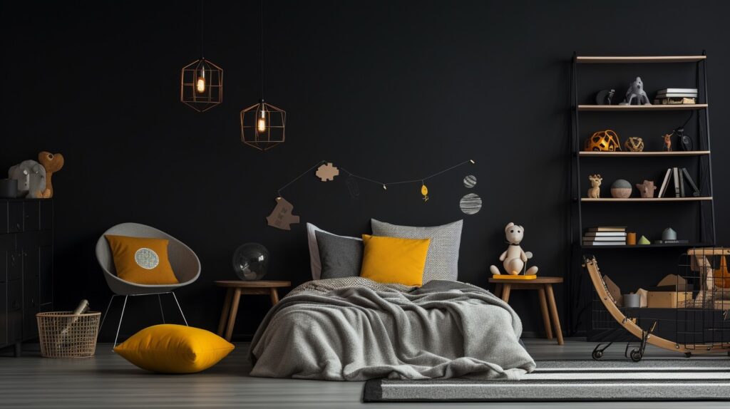 iglo ola a childs bedroom with black colored walls taken like i 0b0c99e5 37df 4a8c 8115 bb9295a5cc87