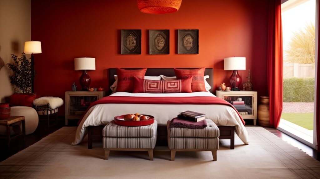 iglo ola bedroom with Rich deep reds evoke warmth and passion w c2157b44 cf95 438c ba37 dbc036f2e636
